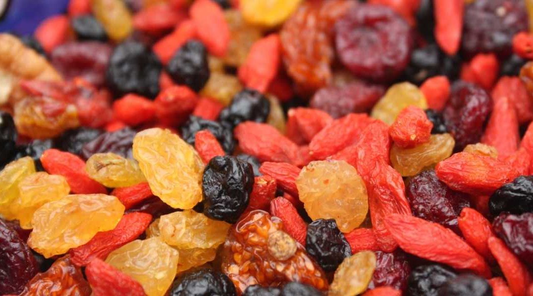 mélange goji et fruits secs